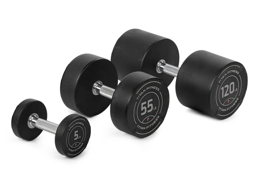 Titan Fitness Dumbbells Weight Range